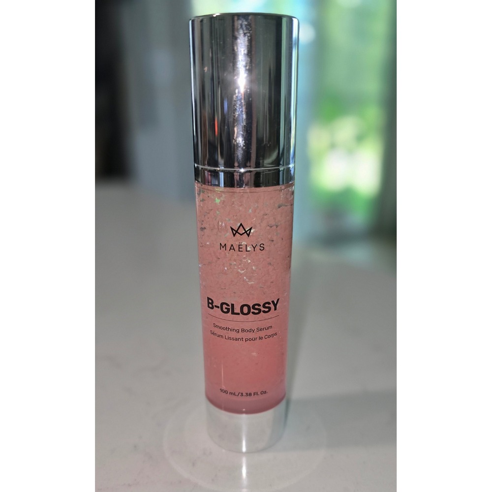 MAELYS B-GLOSSY Smoothing Body Serum 100ml 3.38 fl oz Pink Skin Care Glow